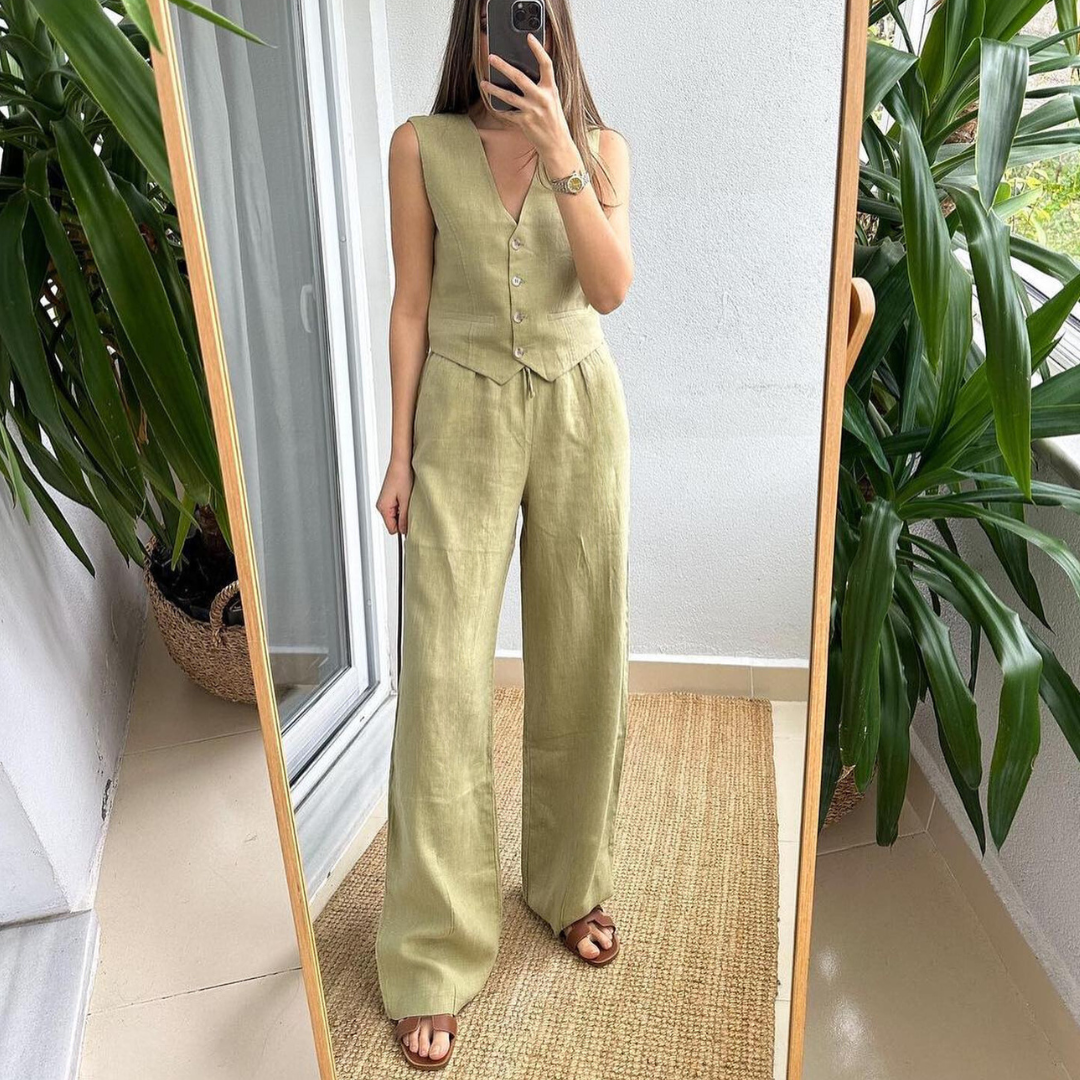 Conjunto Dayane Em Linho